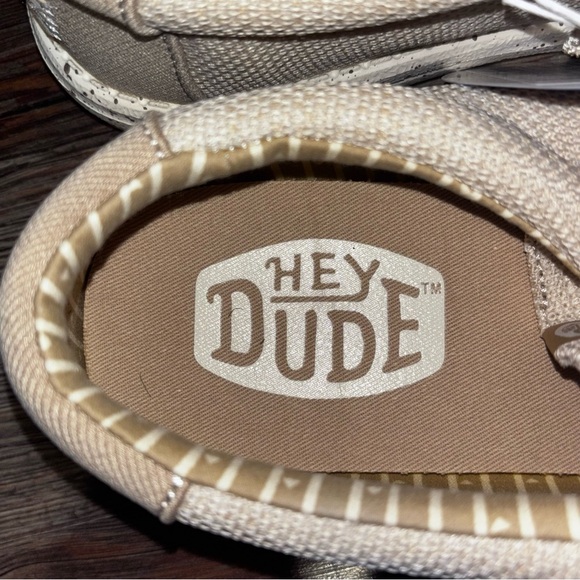 Hey Dude Wally Stretch Sox Men\'s Casual Shoes Irish Cream/Egret Men\'s Size 9